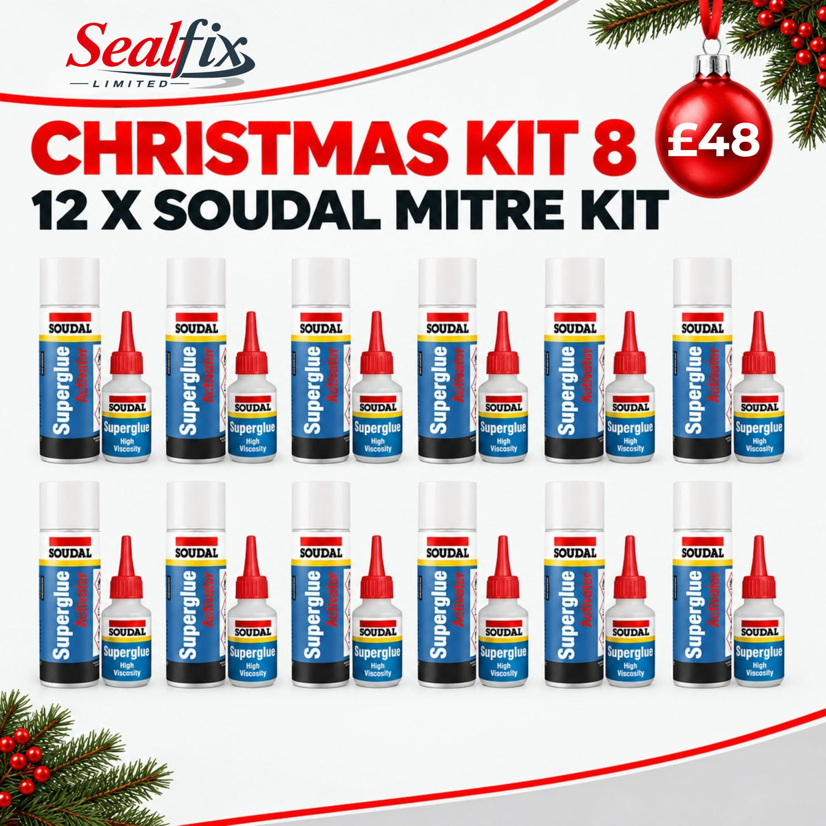 12 x SOUDAL Mitre Kit - Christmas Kit 8