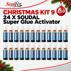 24 x SOUDAL Super Glue Activator - Christmas Kit 9