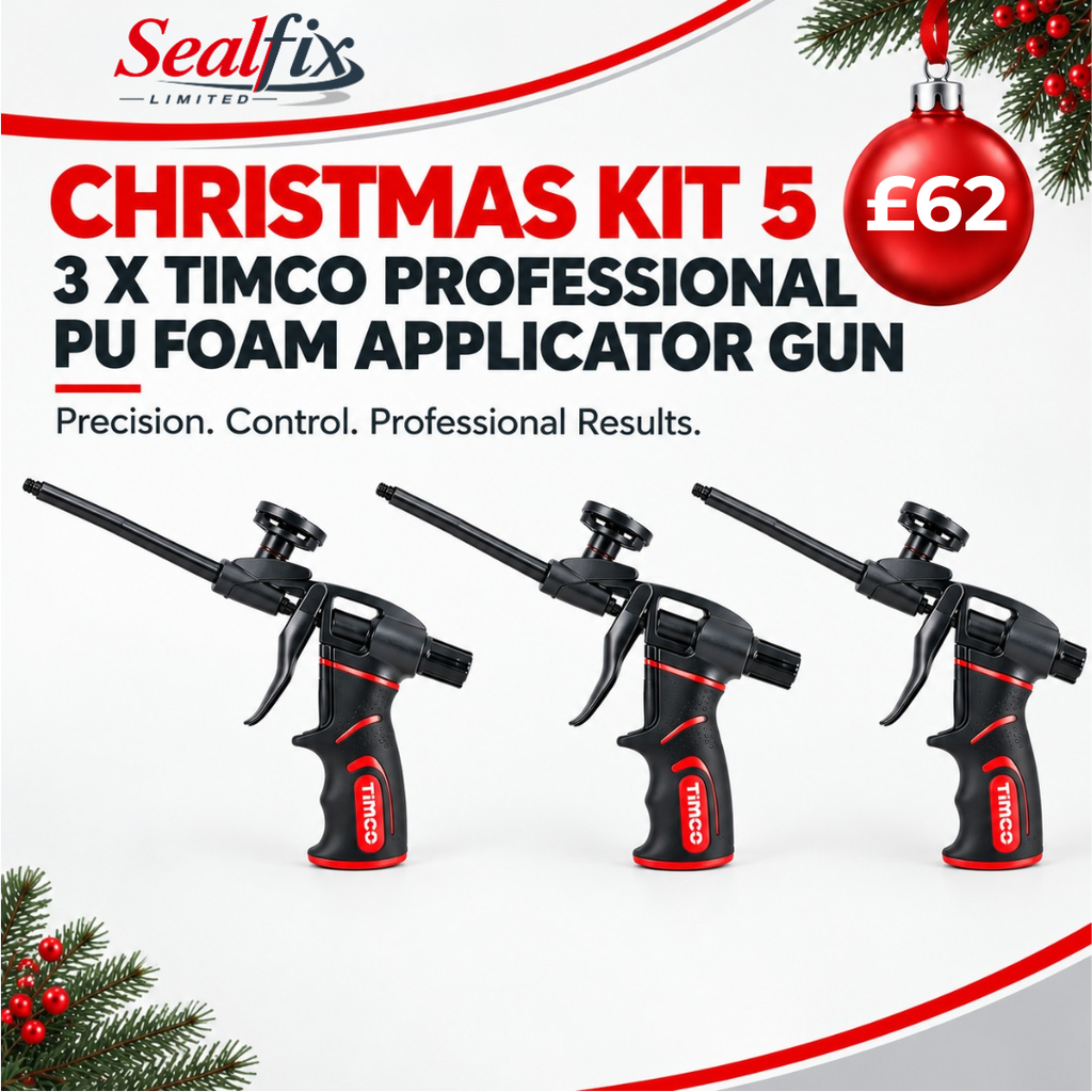 3 x TIMCO Professional PU Foam Applicator Gun  - Christmas Kit 5