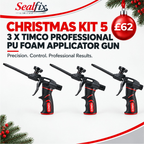 3 x TIMCO Professional PU Foam Applicator Gun  - Christmas Kit 5