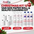 Van Size Paper Roll & Sealfix Cleaning Kit - Christmas Kit 12