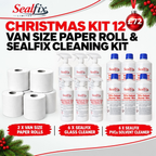 Van Size Paper Roll & Sealfix Cleaning Kit - Christmas Kit 12
