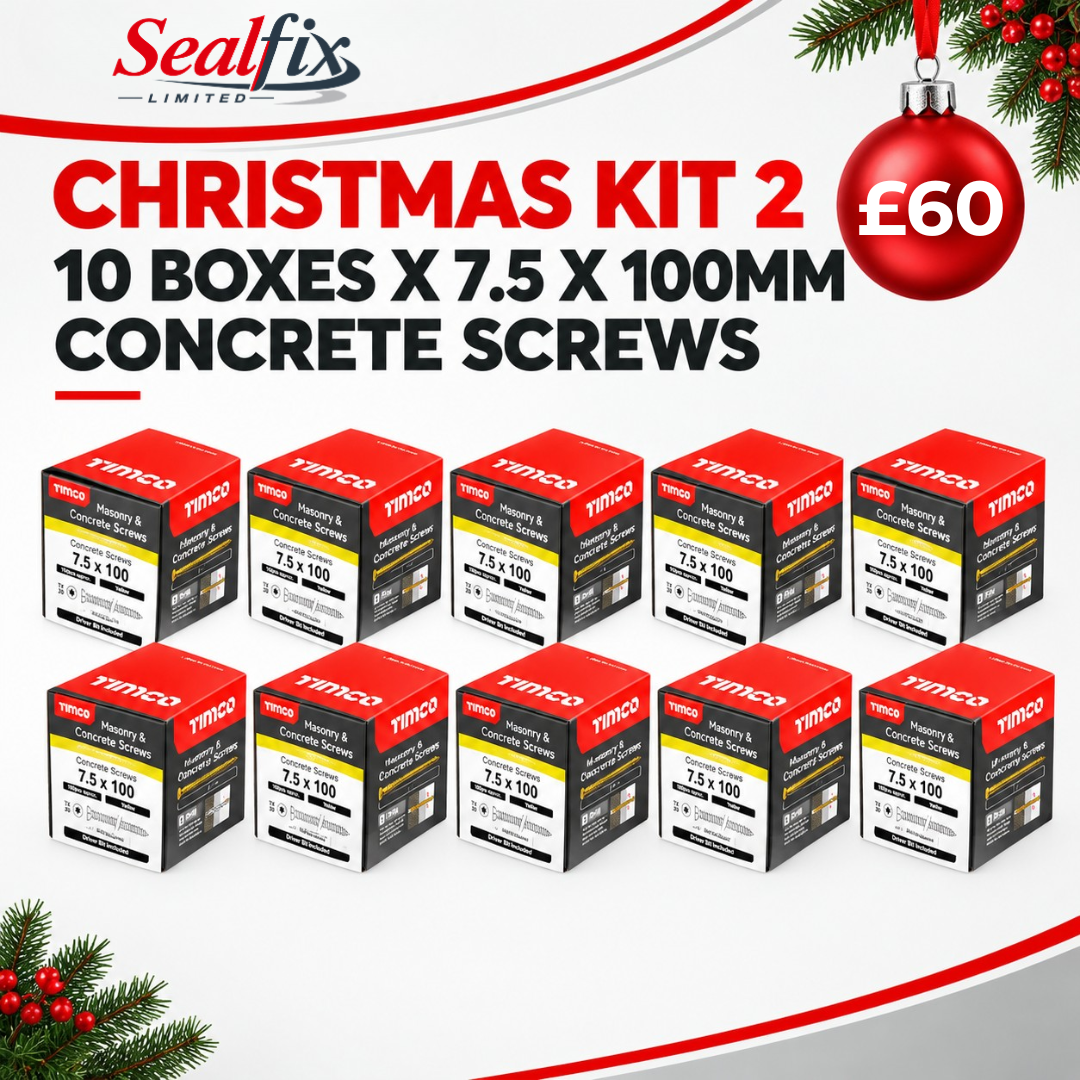 10 x 7.5 x 100mm Concrete Screws - Christmas Kit 2