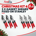 3 x Gasket Shears - Christmas Kit 4