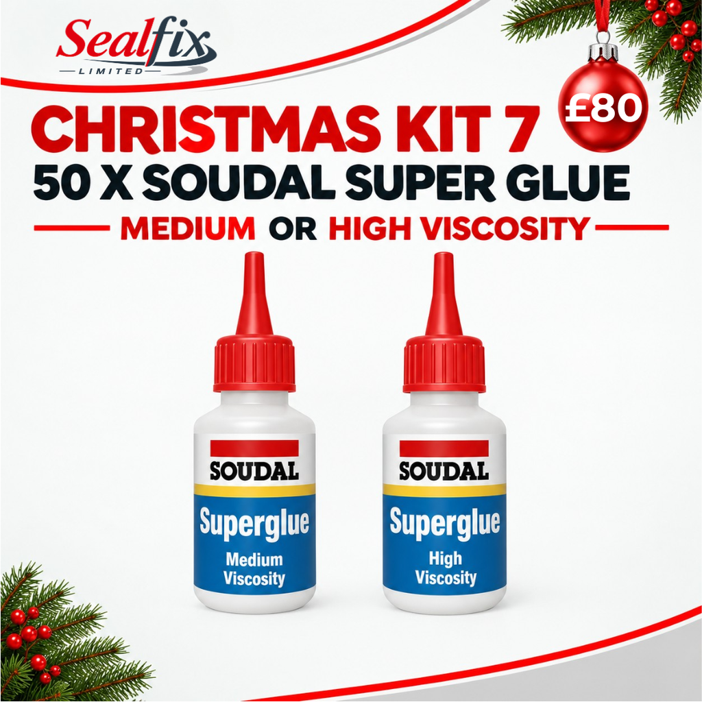 50 x SOUDAL Super Glue Medium Or High Tack Viscosity - Christmas Kit 7