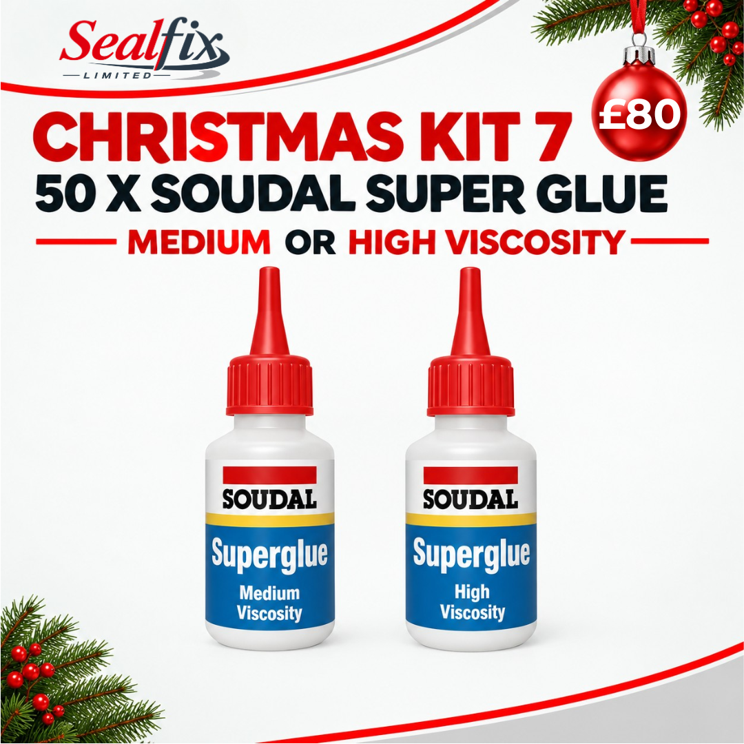 50 x SOUDAL Super Glue Medium Or High Tack Viscosity - Christmas Kit 7