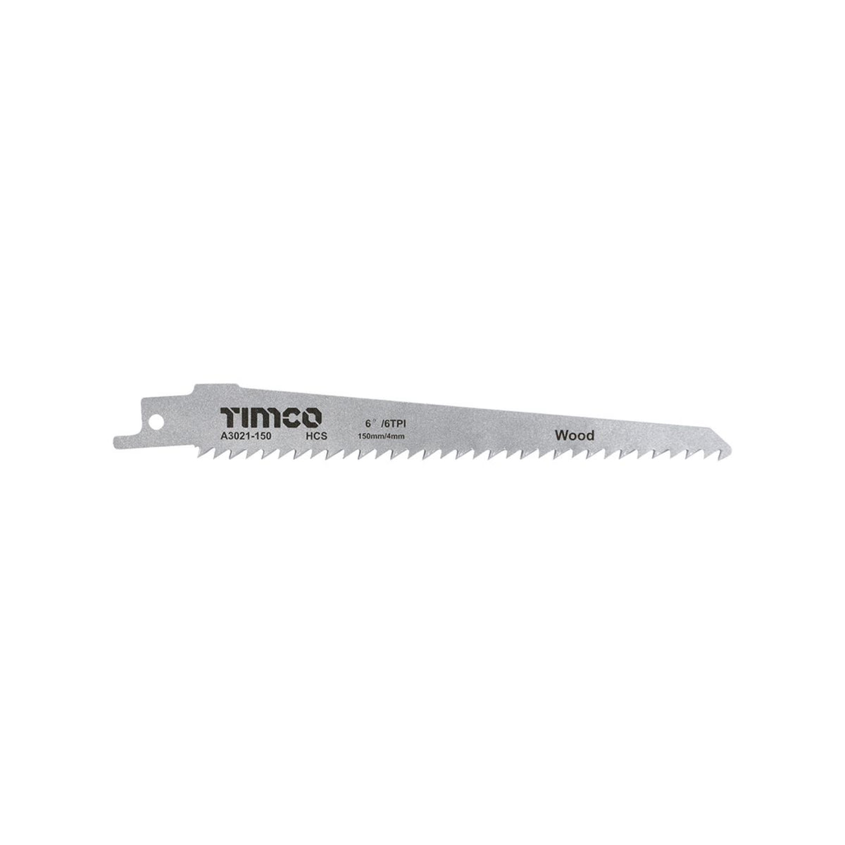 Addax Reciprocating Saw Blades 6 TPI - Wood Cutting - High Carbon Steel & Bi Metal x 5