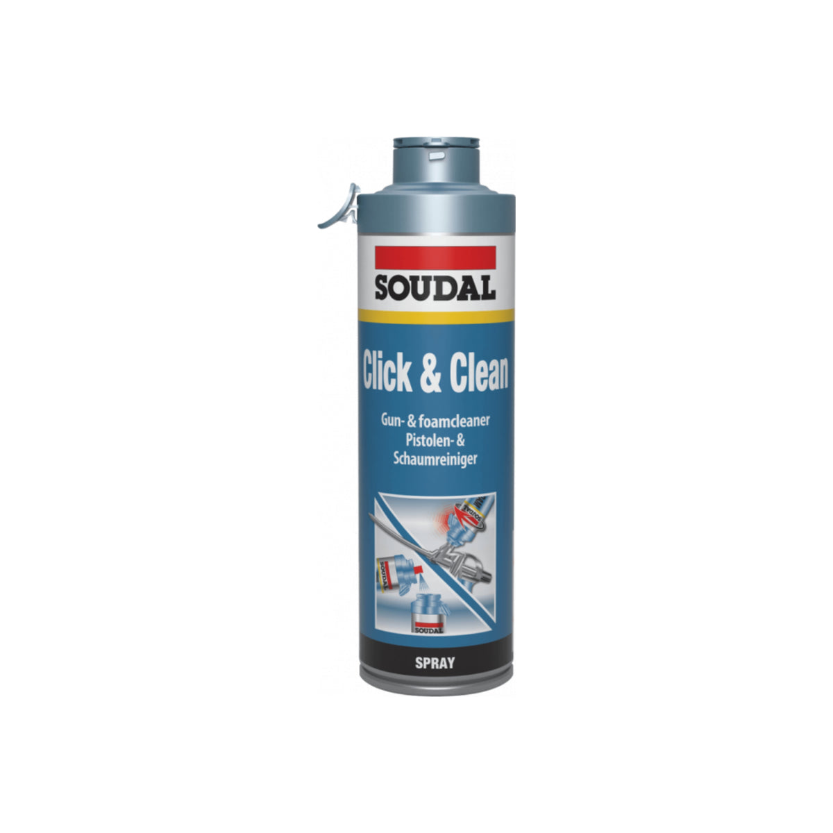 SOUDAL Foam Cleaner Click & Fix 500ml