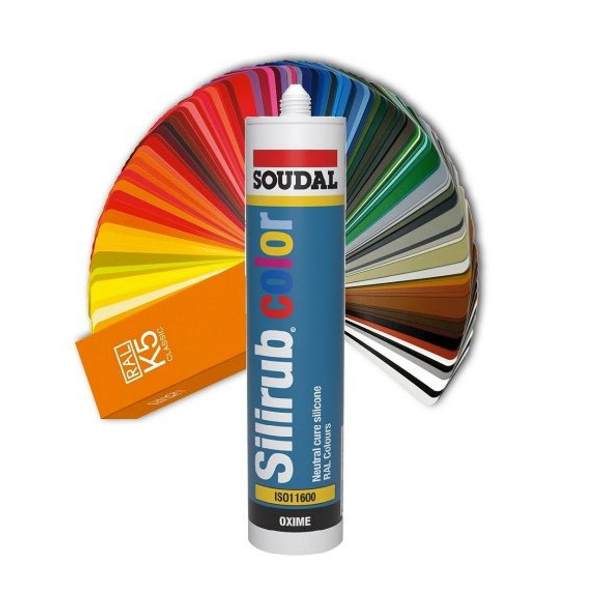 SOUDAL Silirub Colour 310ml - Box of 15 - £9.63 per tube