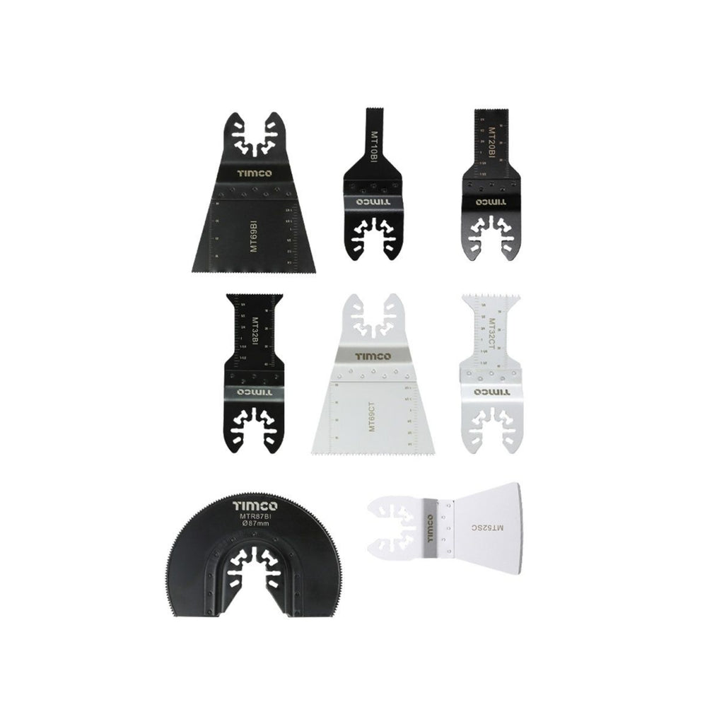 Multi-Tool Mixed Blade Sets - 8 Piece Set