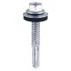 Hex No.5 Self Drill Screw W16 - BZP 100PCS - for Heavy Section Steel